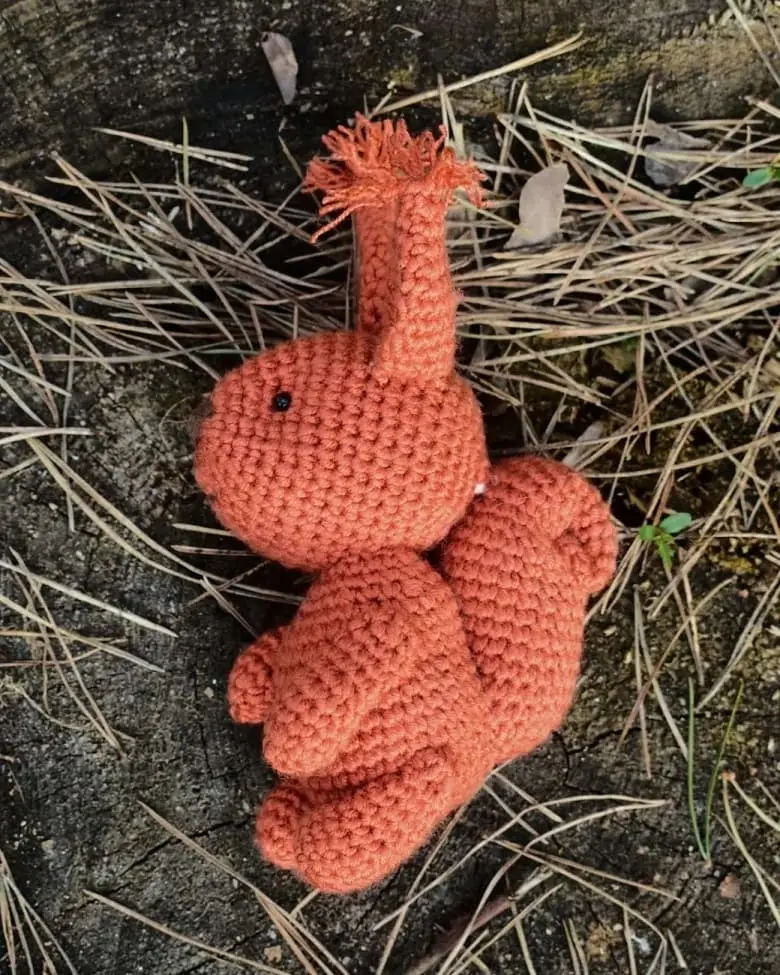 Crochet squirrel free pattern