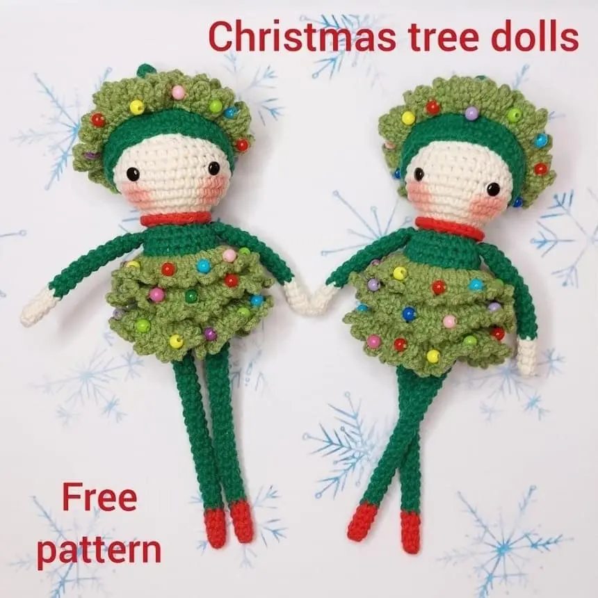 Christmas tree doll amigurumi Christmas tree doll amigurumi