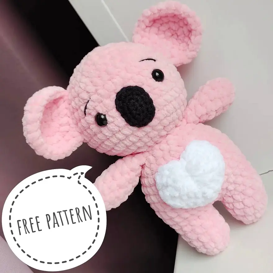 Amigurumi koala free crochet pattern