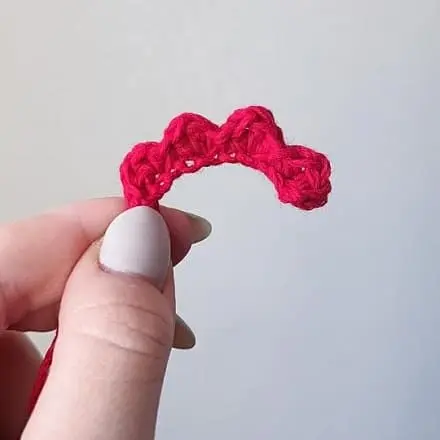 Crochet chicken: comb Crochet chicken comb