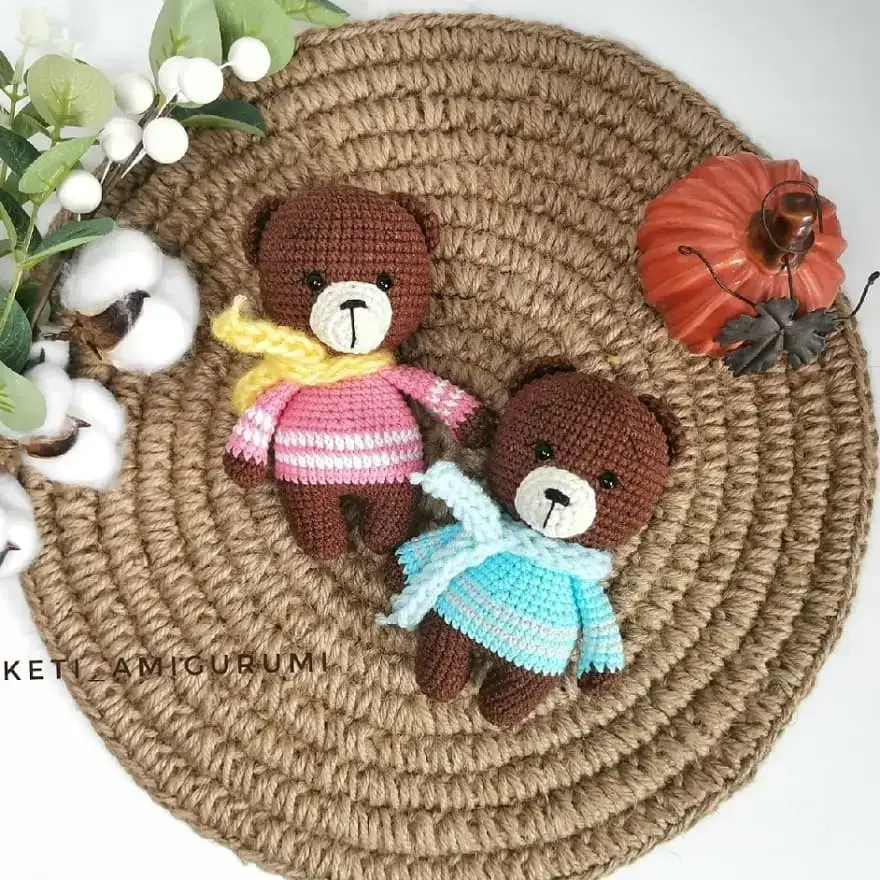 Amigurumi bear free crochet pattern