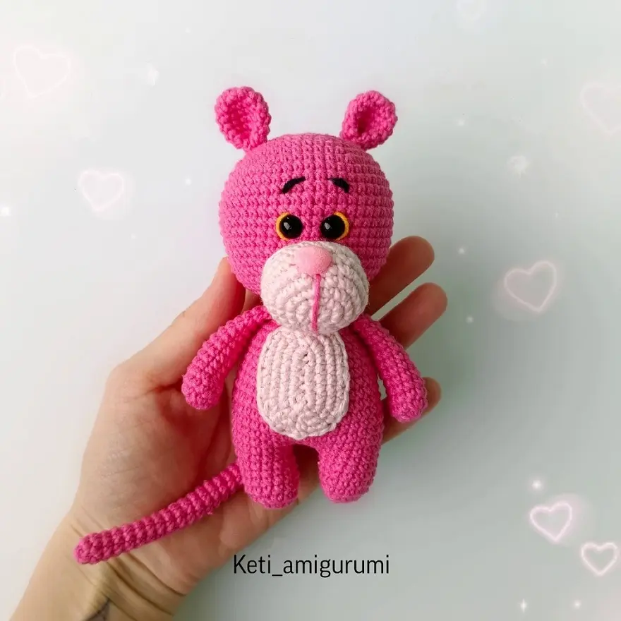 Pink Panther free amigurumi pattern