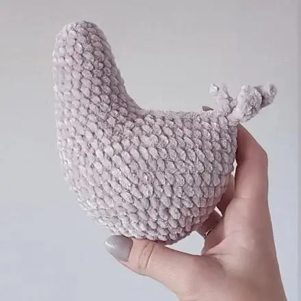 Crochet chicken: head and body Crochet chicken body