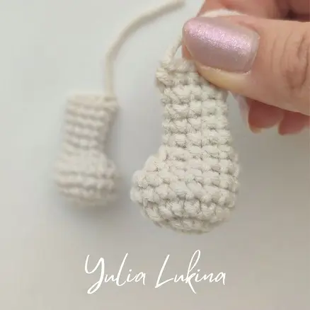 Crochet bear legs