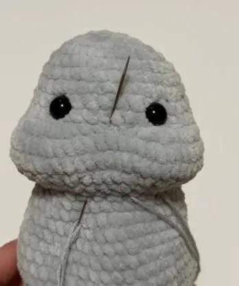 Crochet hamster tutorial face sculpting