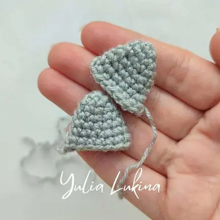 Crochet cat pattern ears