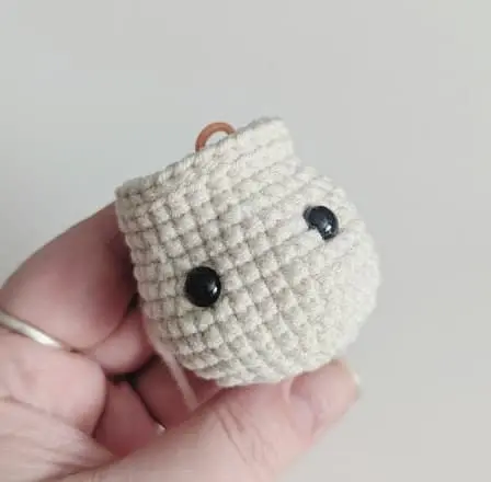 Crochet fly agaric mushroom stem