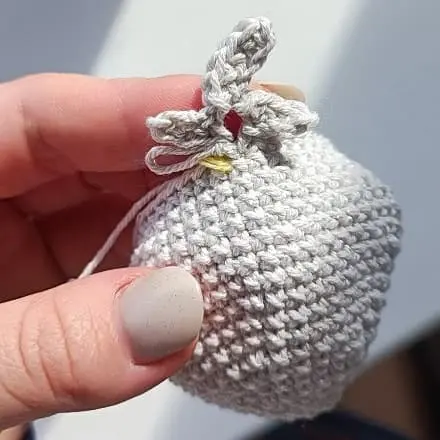 Crochet chicken tail