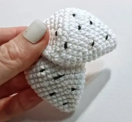 Crochet Dalmatian dog: ears Crochet Dalmatian dog ears