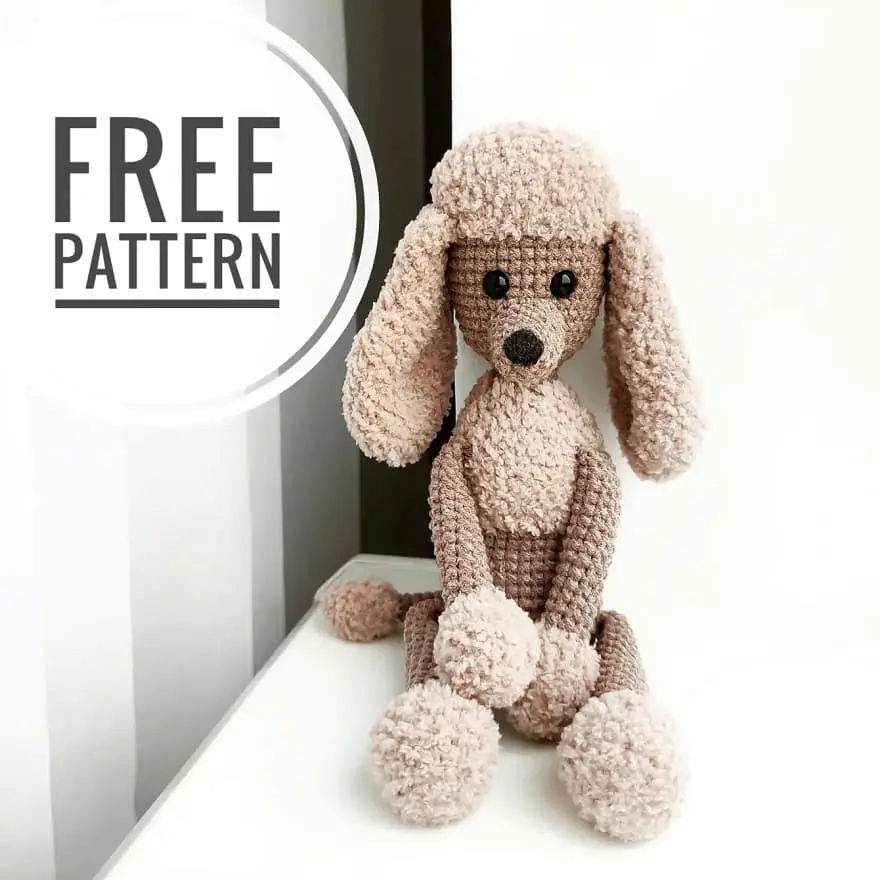 Amigurumi poodle dog