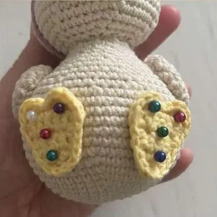 Crochet duck: sewing feet Crochet duck sewing feet