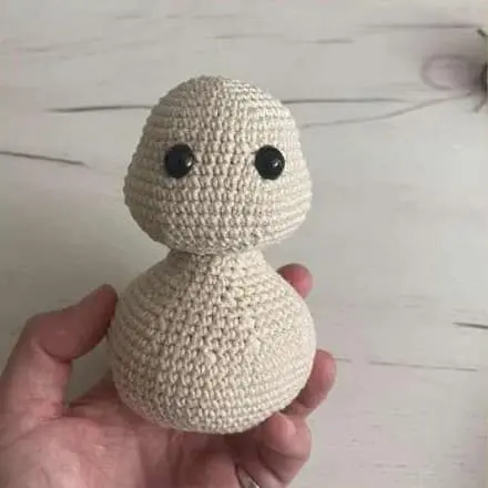Crochet duck: head and body Crochet duck head and body