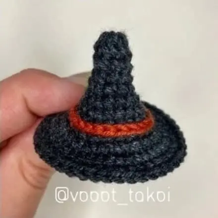Crochet witch hat
