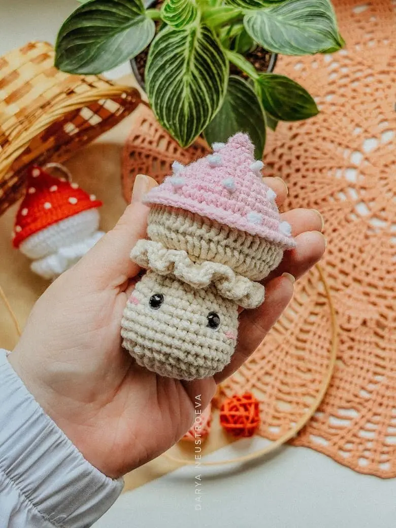 Crochet fly agaric mushroom pattern