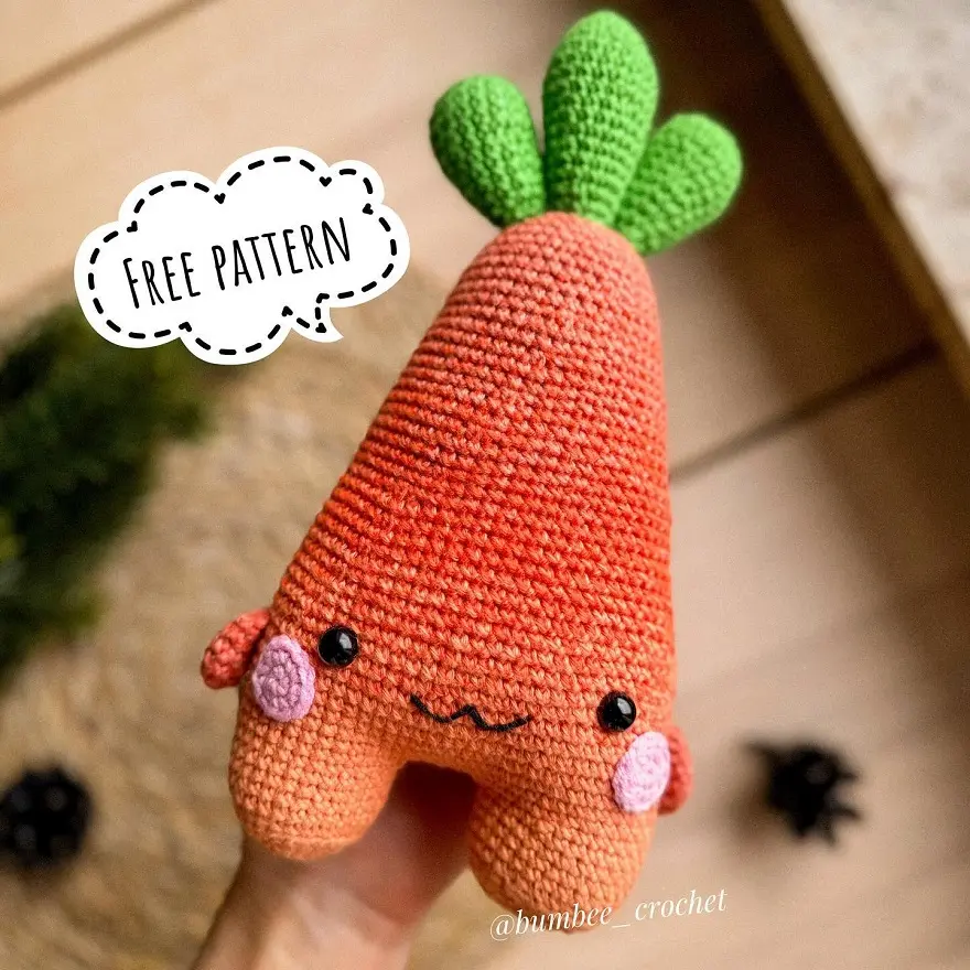 Amigurumi cute carrot free pattern