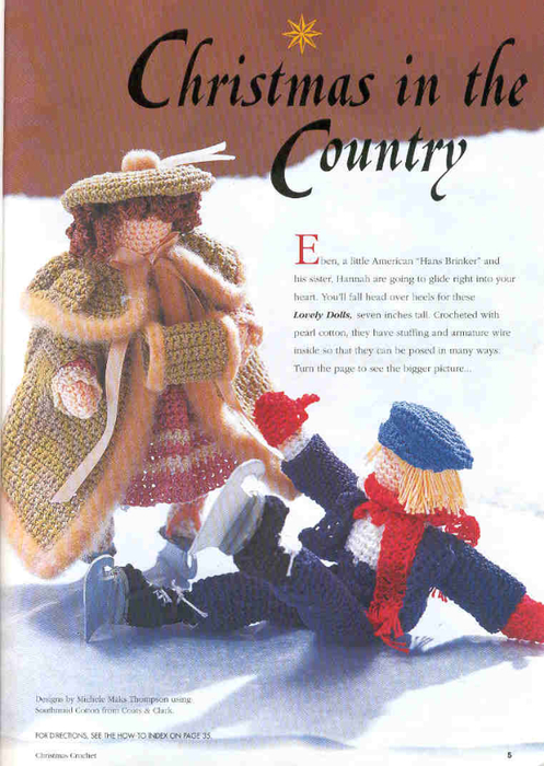 Crochet Christmas in the Country Dolls