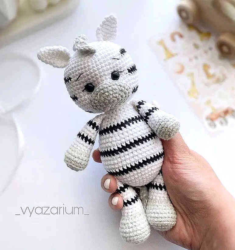 Amigurumi Zebra Free Crochet Pattern