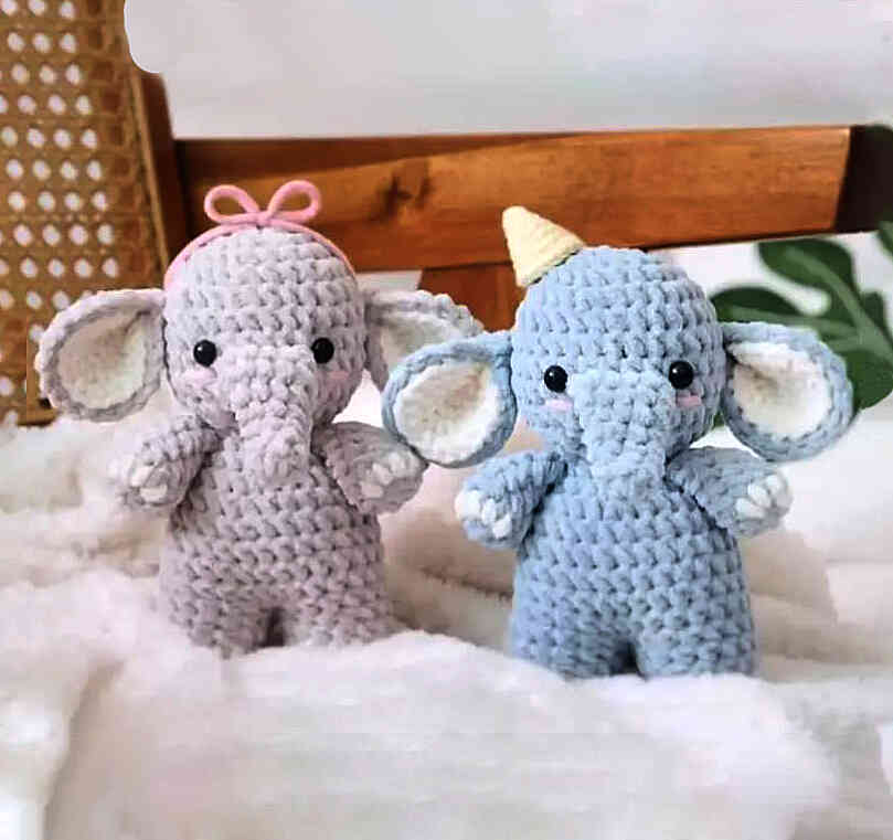 Amigurumi Ahco The Baby Elephant Free Crochet Pattern