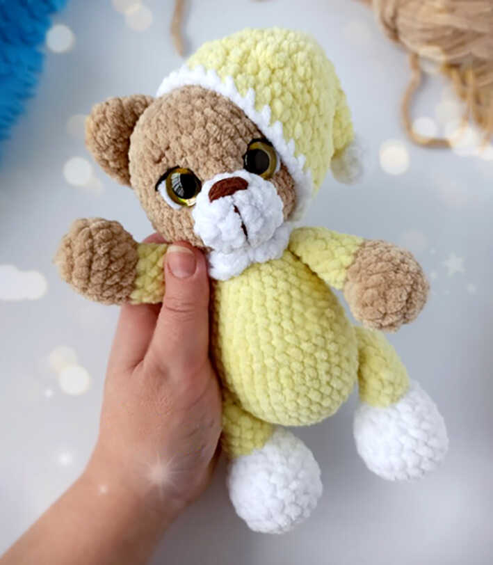 Crochet Plush Teddy Bear Amigurumi Free Pattern