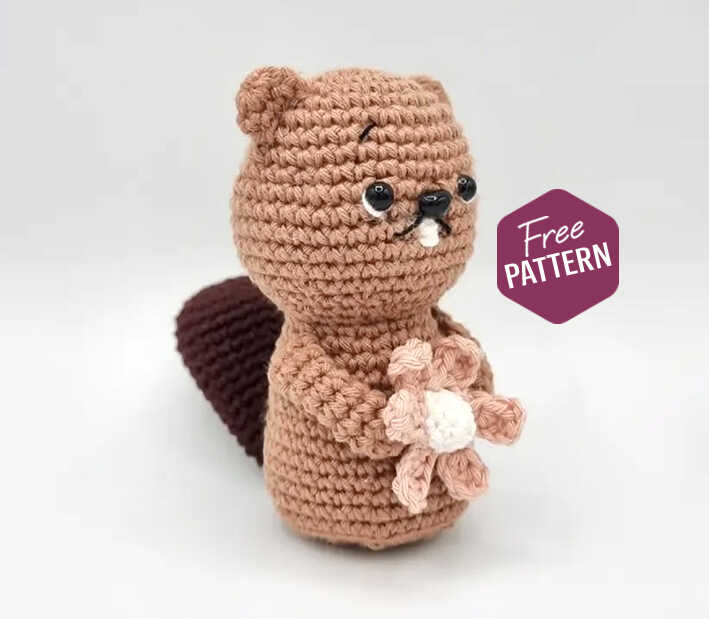 Amigurumi Little Beaver Crochet Free Pattern