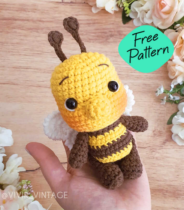 Cute Bee Amigurumi Free Pattern