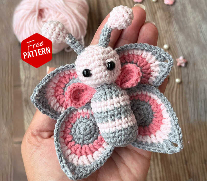 Amigurumi Butterfly Crochet Free Pattern