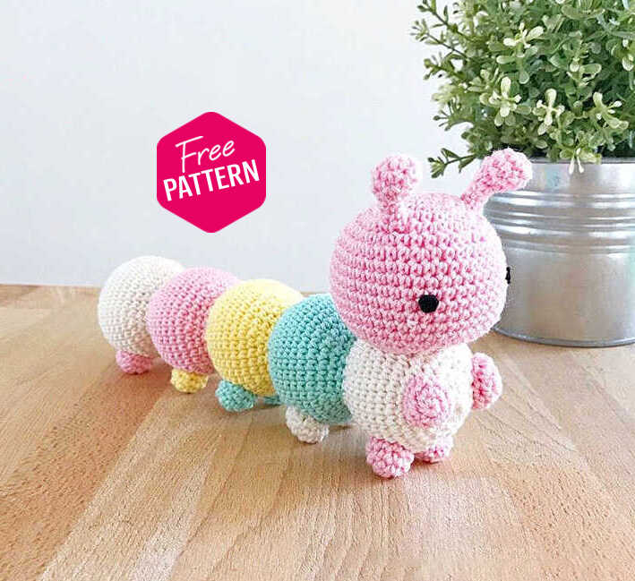 Amigurumi Caterpillar Free Crochet Pattern