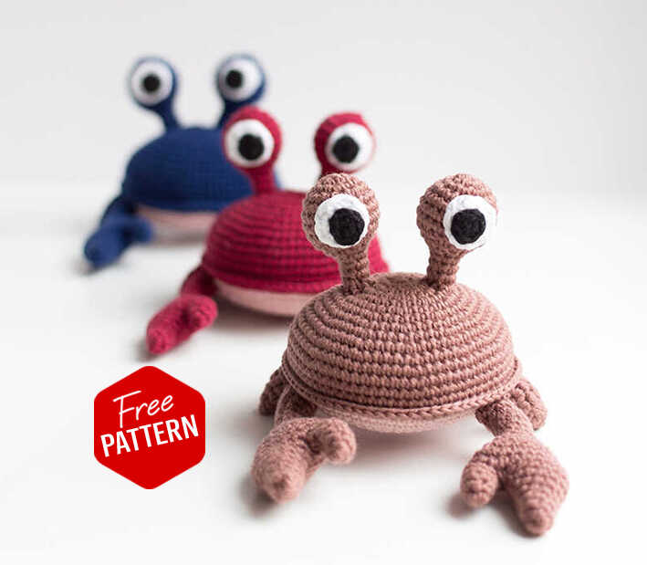 Crochet Crab Christian Amigurumi Free Pattern