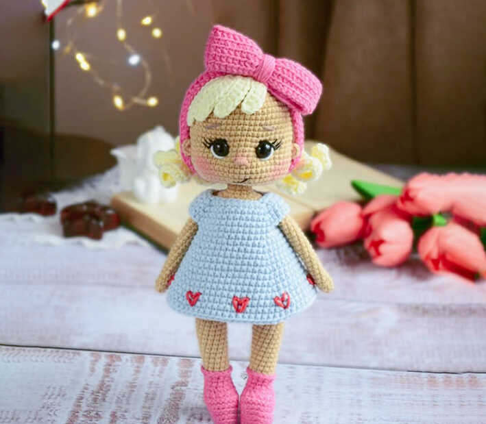 Crochet Doll Tina Free Amigurumi Pattern