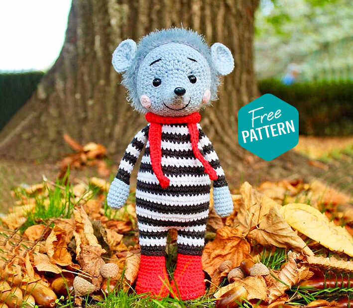 Lucky the Hedgehog Free Crochet Amigurumi Pattern