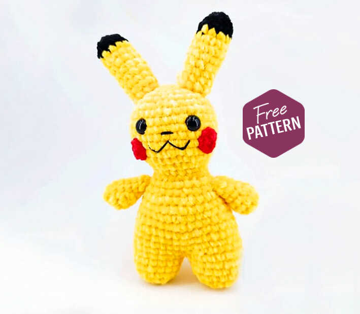 Amigurumi Pikachu Free Crochet Pattern
