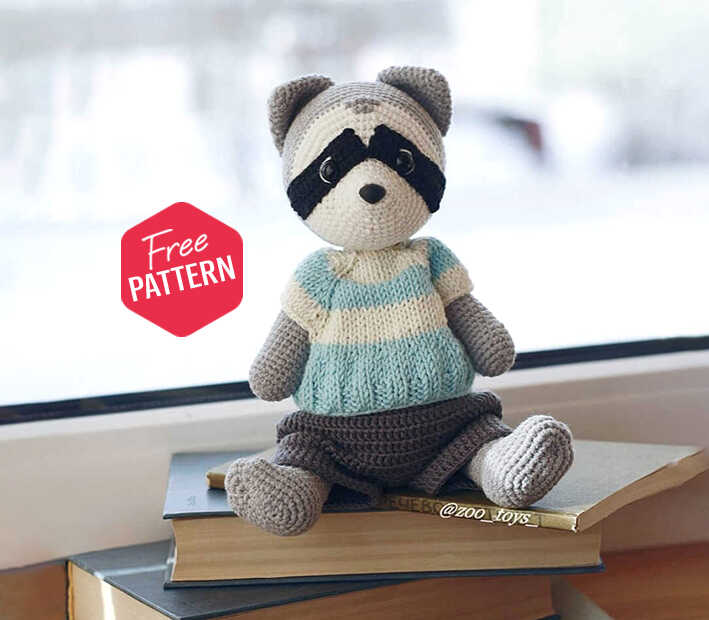Amigurumi Crochet Raccoon Free Pattern