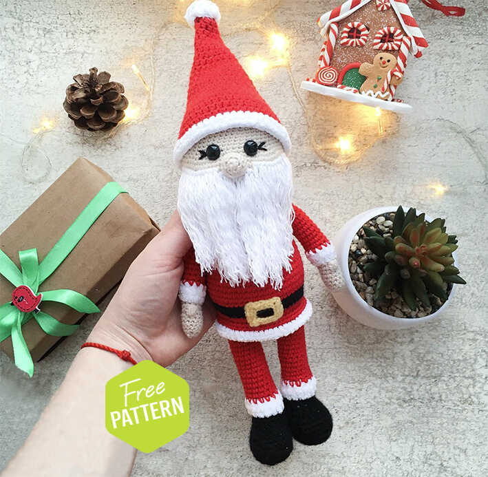 Santa Claus Amigurumi Free Crochet Pattern
