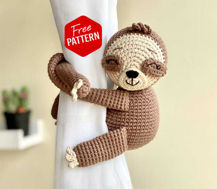 Free Freddy the Sloth Amigurumi Crochet Pattern