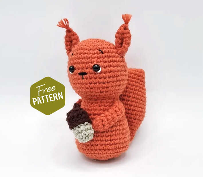 Free Crochet Squirrel Amigurumi Pattern