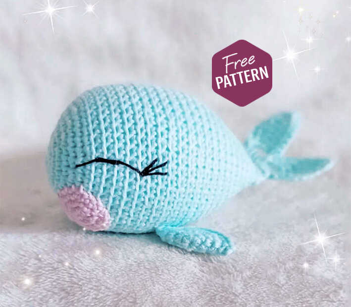 Happy Whale Amigurumi Crochet Free Pattern
