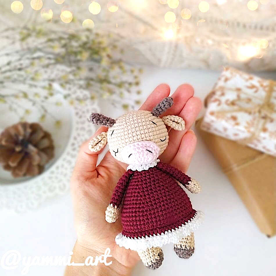 Amigurumi Cute Cow Free Pattern