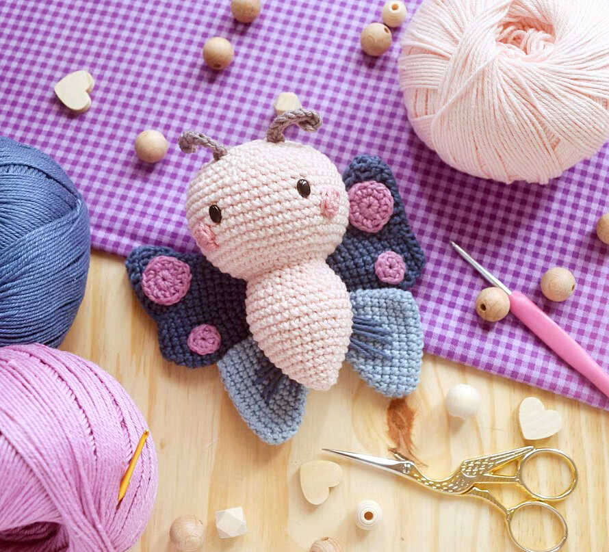Amigurumi Cute Butterfly Free Pattern