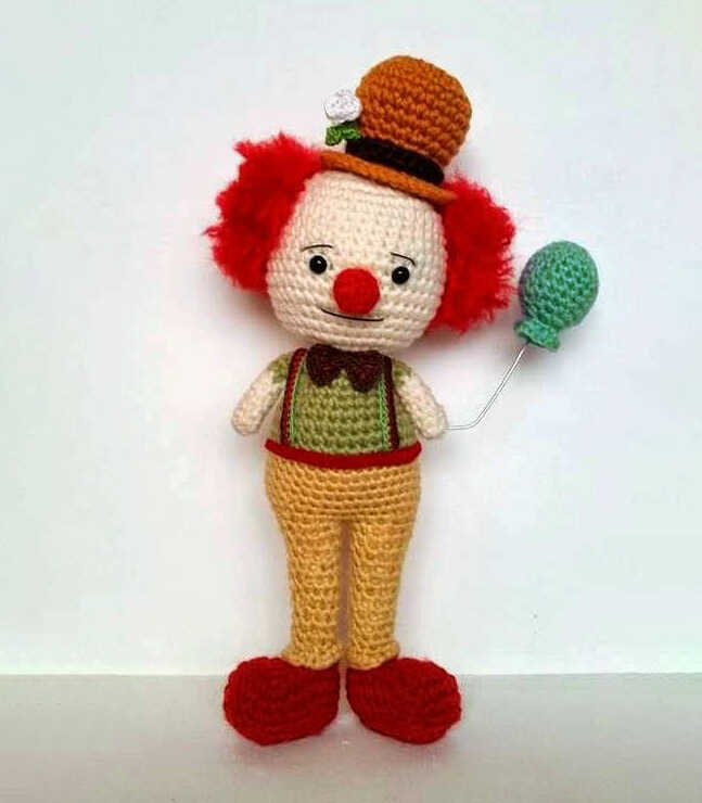 Amigurumi Clown Crochet Free Pattern