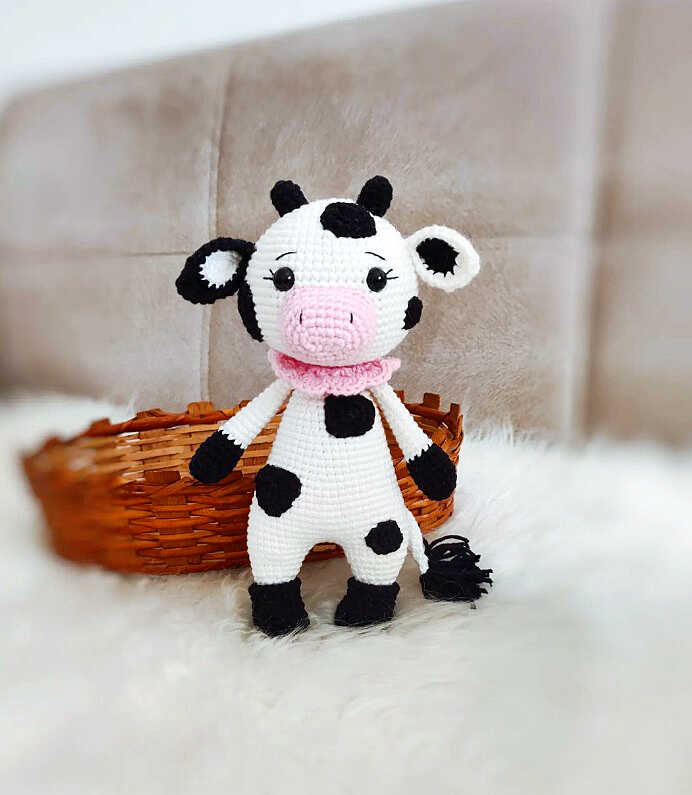 Crochet Cute Cow Amigurumi Free Pattern