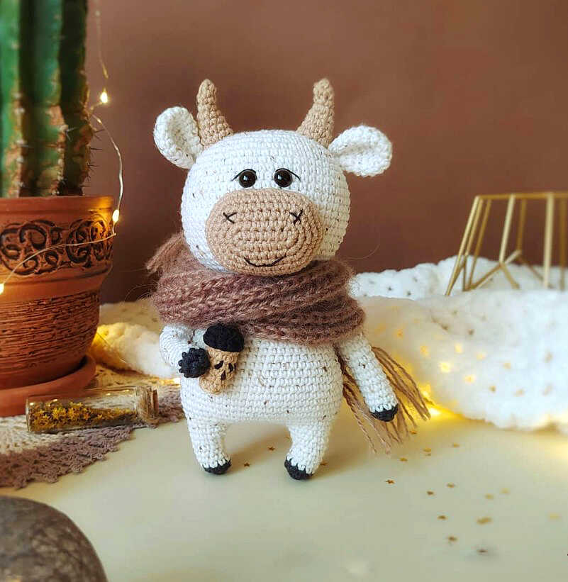Crochet Bull Amigurumi Free Pattern