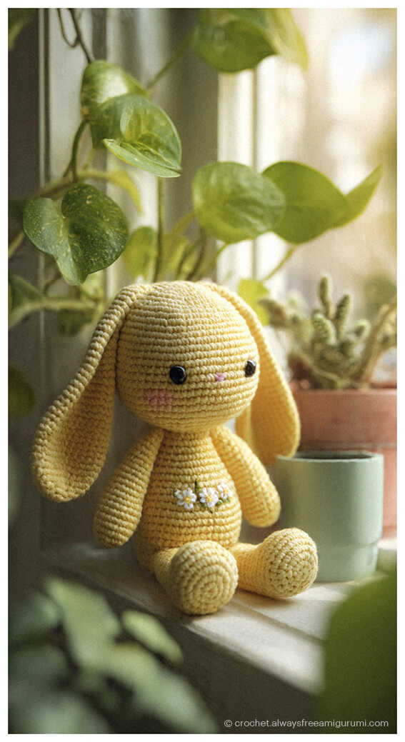 rabbit amigurumi crochet plush cute bunny toy idea