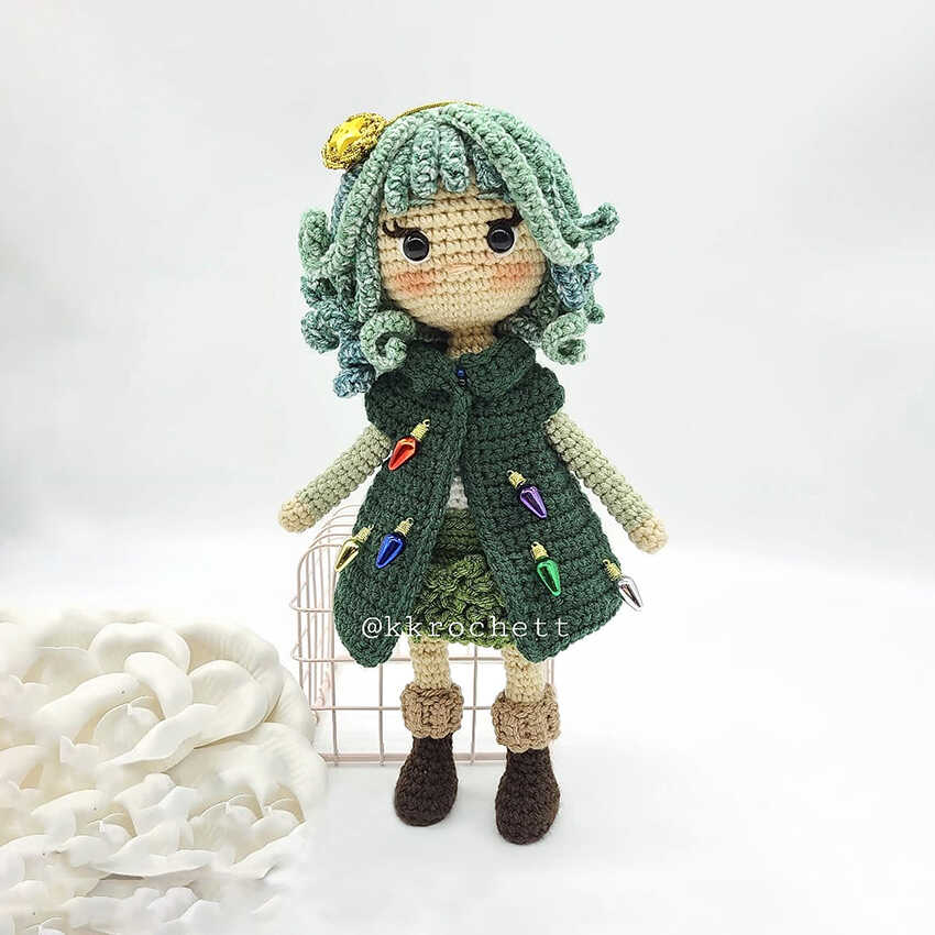 Crochet Christmas Doll Amigurumi Free Pattern