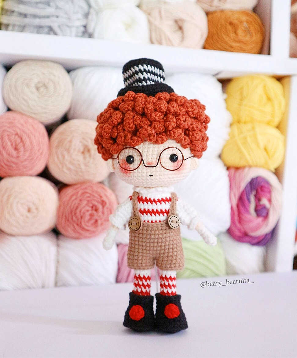 Crochet Clown Amigurumi Free Pattern