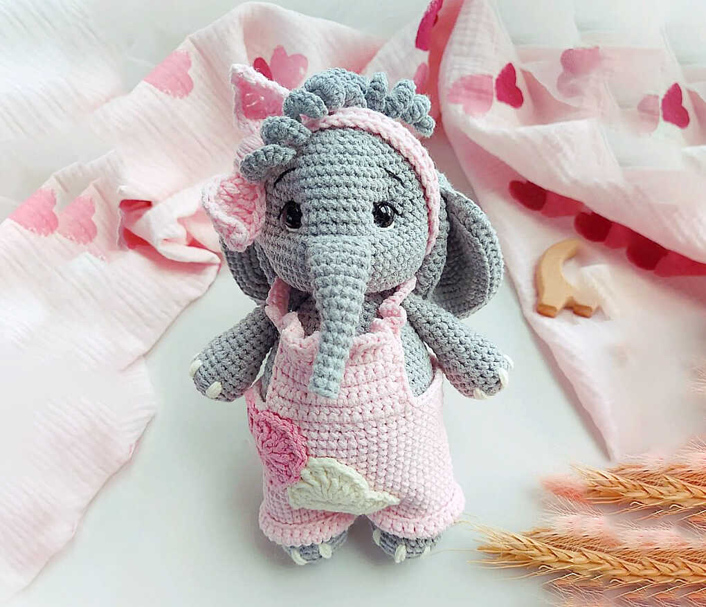 Crochet Cute Elephant Free Pattern