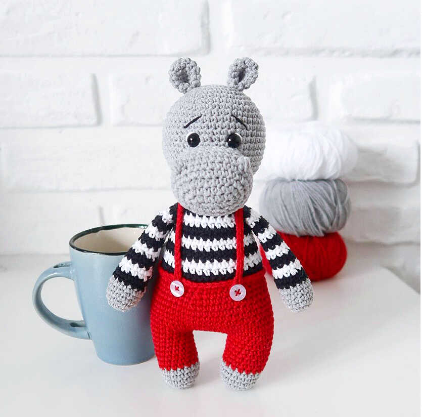 Crochet Hippo Free Pattern