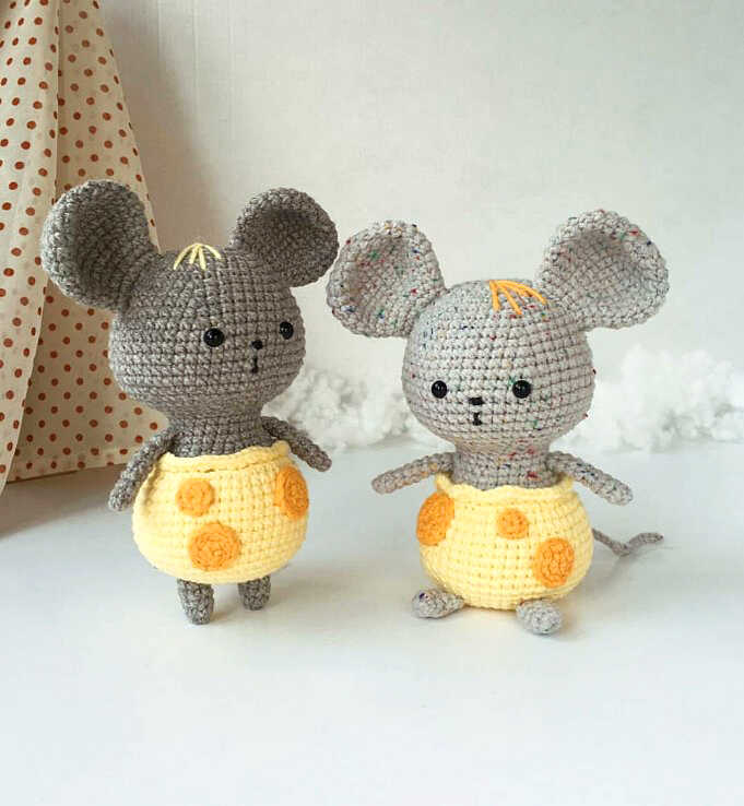 Amigurumi Mouse In Cheese Pants Crochet Pattern