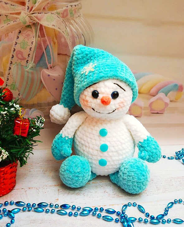 Amigurumi Plush Snowman Free Pattern