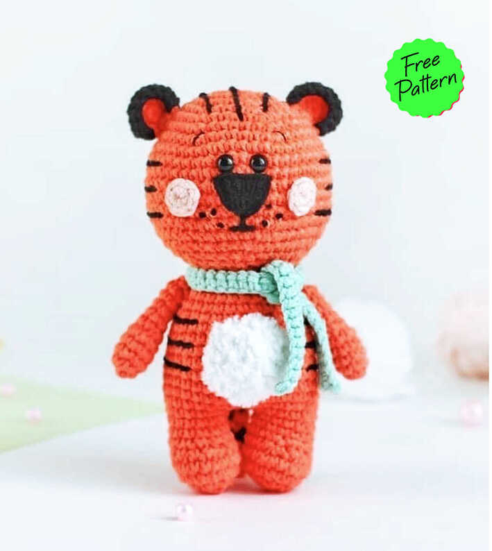 Amigurumi Cute Tiger Free Pattern