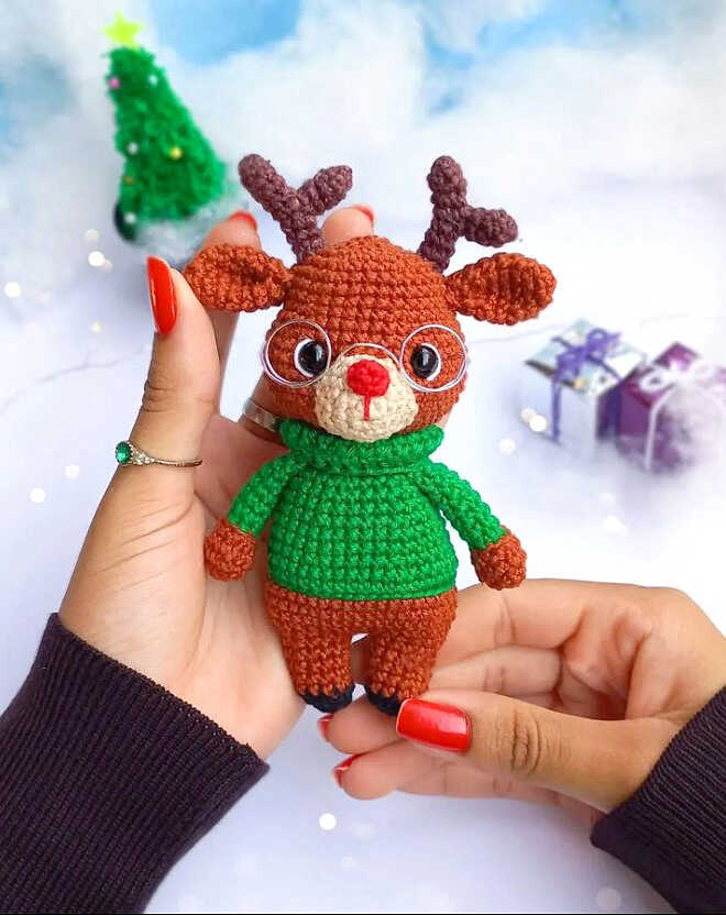 Amigurumi Cute Reindeer Free Pattern